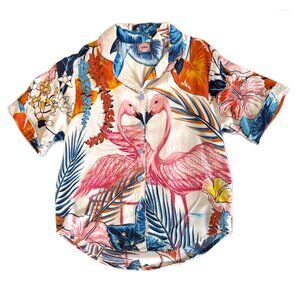 Vintel Tropical Flamingo Hawaiian Shirt